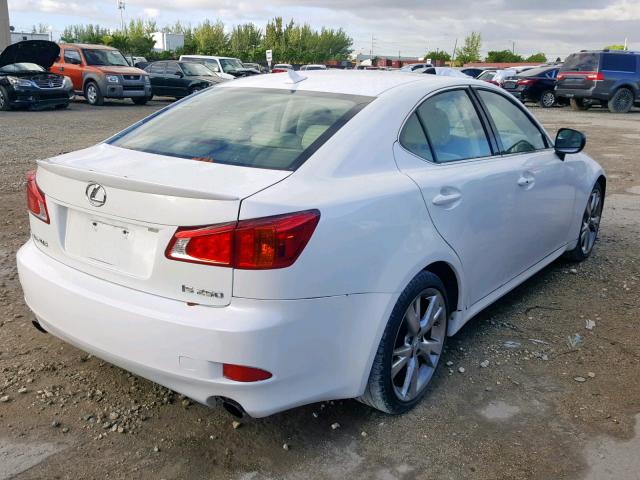 JTHBK262092091634 - 2009 LEXUS IS 250 WHITE photo 4