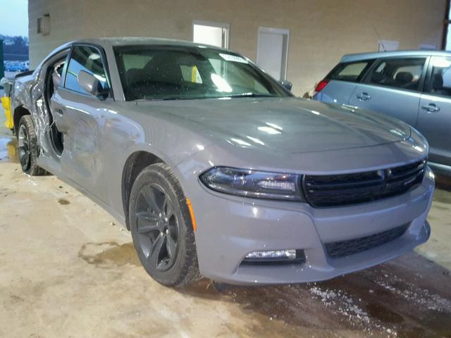 2C3CDXHG0JH125089 - 2018 DODGE CHARGER SX GRAY photo 1