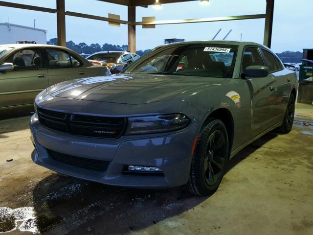 2C3CDXHG0JH125089 - 2018 DODGE CHARGER SX GRAY photo 2