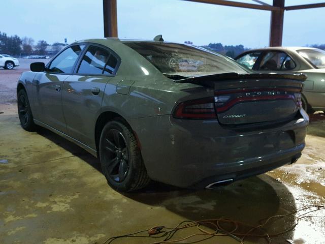 2C3CDXHG0JH125089 - 2018 DODGE CHARGER SX GRAY photo 3