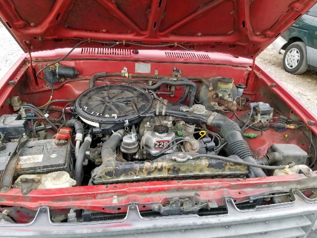 JT4RN50R9J0351608 - 1988 TOYOTA PICKUP 1/2 RED photo 7