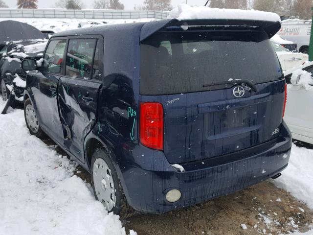JTLKE50E481030907 - 2008 TOYOTA SCION XB 蓝色 照片 3