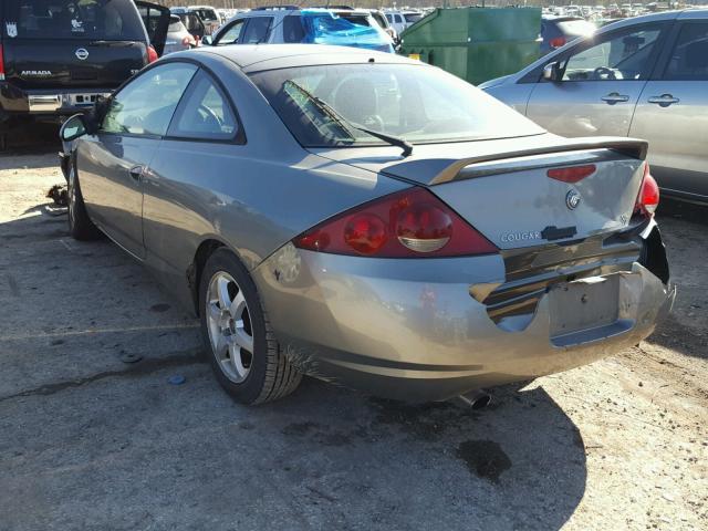 1ZWFT61L3Y5615288 - 2000 MERCURY COUGAR V6 BEIGE photo 3