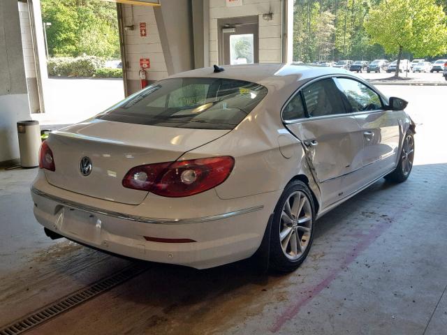 WVWHL73C29E551975 - 2009 VOLKSWAGEN CC LUXURY WHITE photo 4