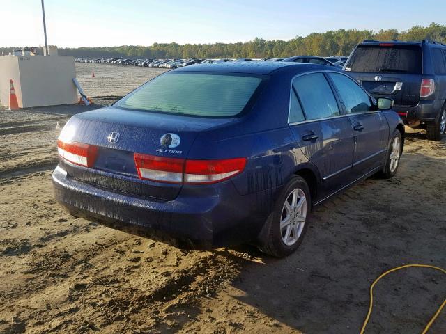 1HGCM66503A003357 - 2003 HONDA ACCORD EX BLUE photo 4