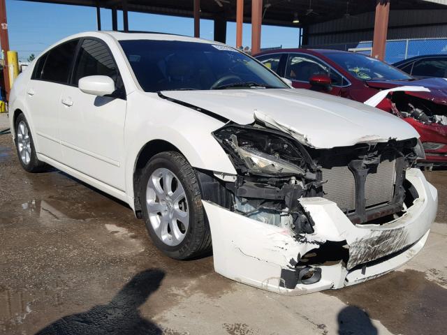 1N4BA41E57C842371 - 2007 NISSAN MAXIMA SE WHITE photo 1