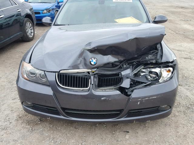 WBAVB17586NK30059 - 2006 BMW 325 I AUTO GRAY photo 7