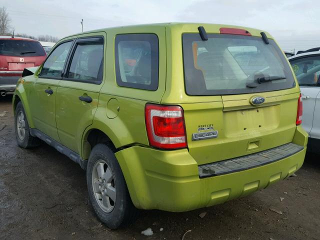 1FMCU9C76CKA32423 - 2012 FORD ESCAPE XLS GREEN photo 3