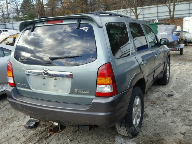 4F2CZ96143KM54641 - 2003 MAZDA TRIBUTE ES TURQUOISE photo 4