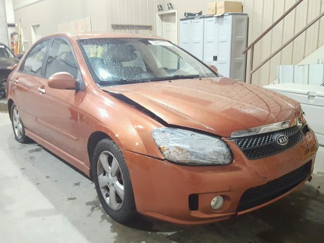 KNAFE121985013011 - 2008 KIA SPECTRA EX ORANGE photo 1