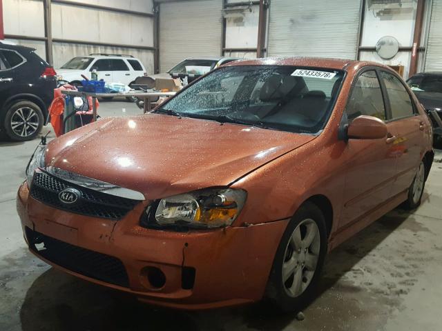 KNAFE121985013011 - 2008 KIA SPECTRA EX ORANGE photo 2