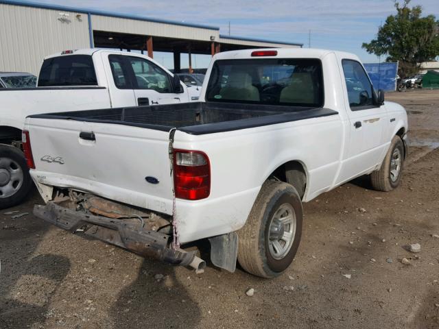 1FTYR11U45PA97539 - 2005 FORD RANGER WHITE photo 4