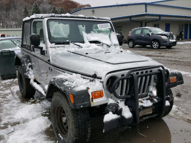 1J4FA39S55P348527 - 2005 JEEP WRANGLER X SILVER photo 1