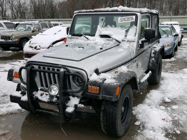 1J4FA39S55P348527 - 2005 JEEP WRANGLER X SILVER photo 2