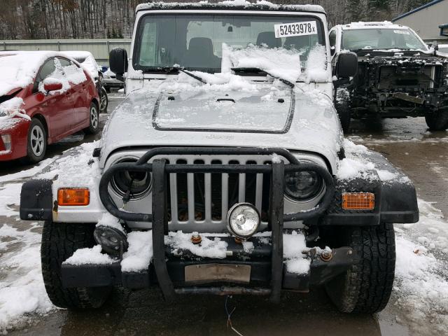 1J4FA39S55P348527 - 2005 JEEP WRANGLER X SILVER photo 9