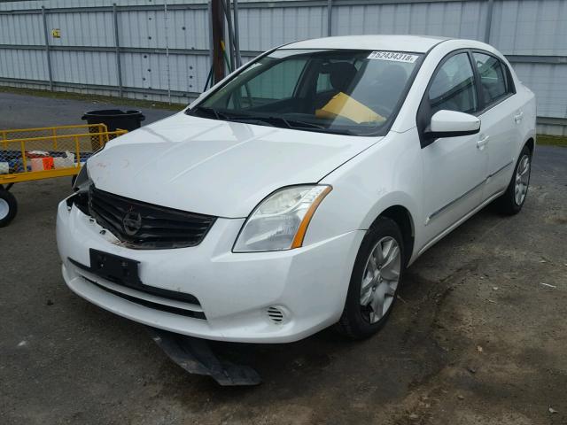 3N1AB6AP0BL700199 - 2011 NISSAN SENTRA 2.0 WHITE photo 2