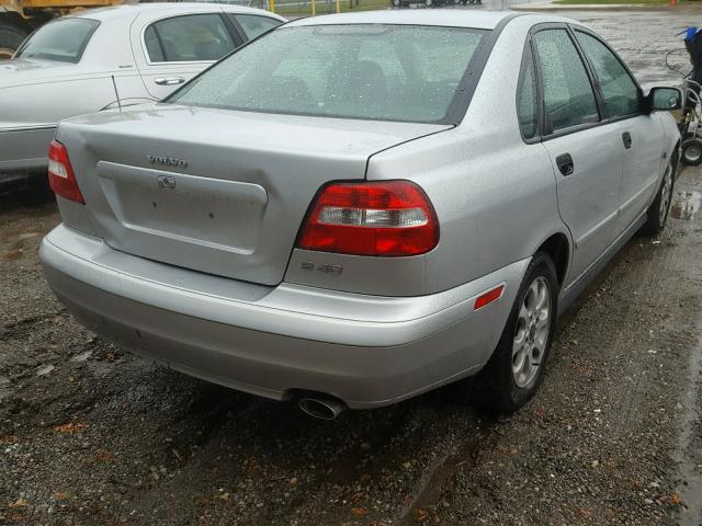 YV1VS27584F035329 - 2004 VOLVO S40 1.9T SILVER photo 4