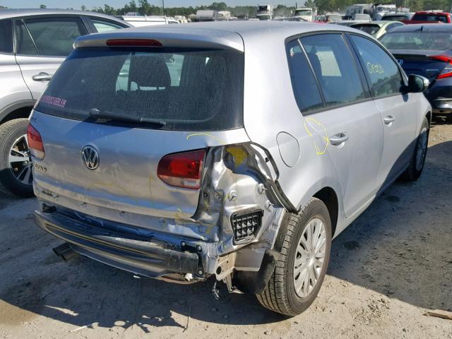 WVWDB7AJ9CW291837 - 2012 VOLKSWAGEN GOLF 银色 照片 4