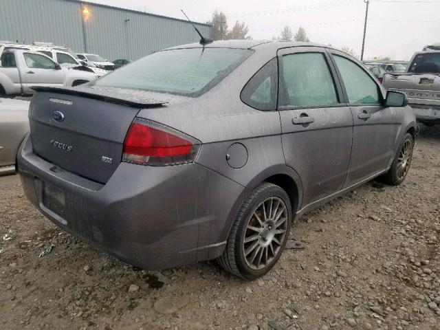 1FAHP3GN1BW121711 - 2011 FORD FOCUS SES GRAY photo 4