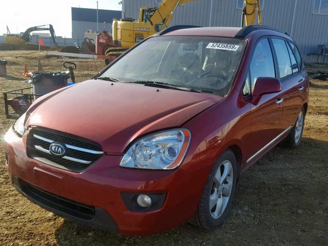 KNAFG526687179732 - 2008 KIA RONDO LX RED photo 2