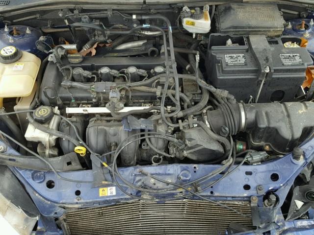 1FAFP34N46W233257 - 2006 FORD FOCUS ZX4 BLUE photo 7