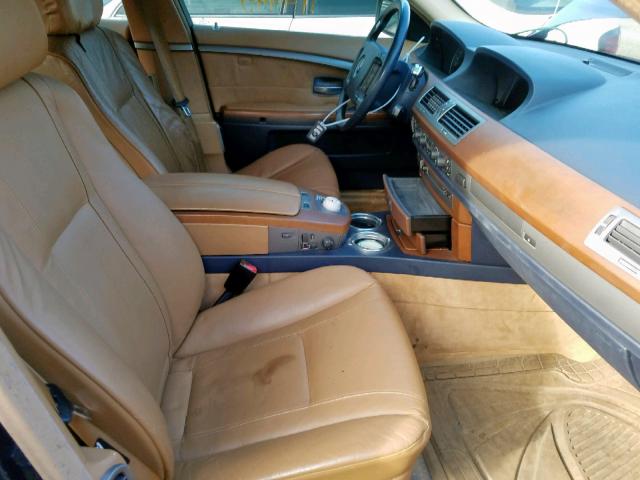 WBAGL63482DP61262 - 2002 BMW 745 I BLUE photo 5