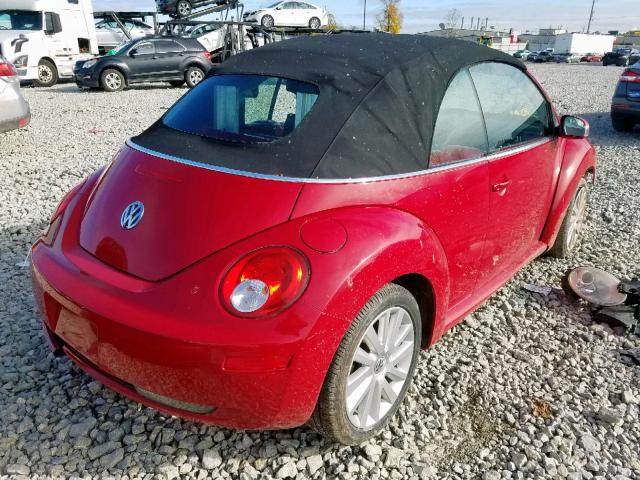 3VWRF31Y79M410345 - 2009 VOLKSWAGEN NEW BEETLE 红色 照片 4