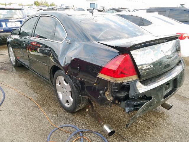 2G1WD58C869162380 - 2006 CHEVROLET IMPALA SUP 黑色 照片 3