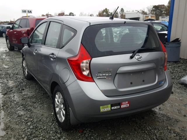 3N1CE2CP5FL429555 - 2015 NISSAN VERSA NOTE SILVER photo 3