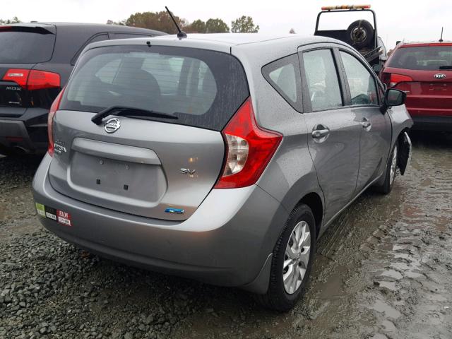 3N1CE2CP5FL429555 - 2015 NISSAN VERSA NOTE SILVER photo 4