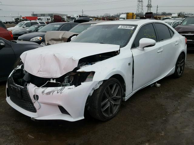 JTHCF1D21E5005066 - 2014 LEXUS IS 250 WHITE photo 2