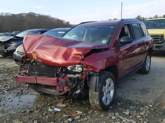 1C4NJDBB4GD779981 - 2016 JEEP COMPASS SP წითელი ფოტო 2