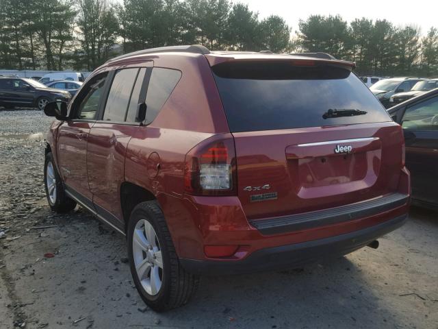 1C4NJDBB4GD779981 - 2016 JEEP COMPASS SP წითელი ფოტო 3