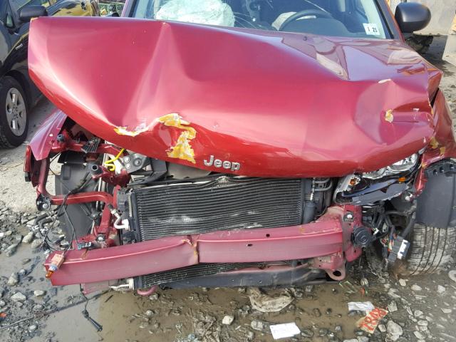 1C4NJDBB4GD779981 - 2016 JEEP COMPASS SP წითელი ფოტო 7