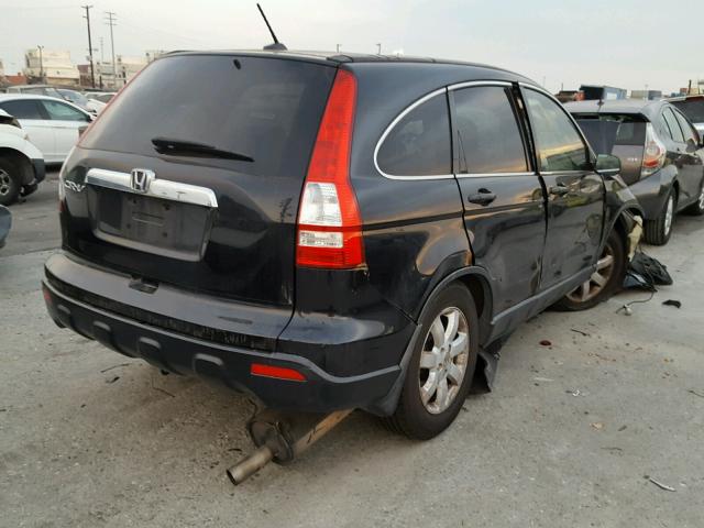 JHLRE38797C034803 - 2007 HONDA CR-V EXL BLACK photo 4