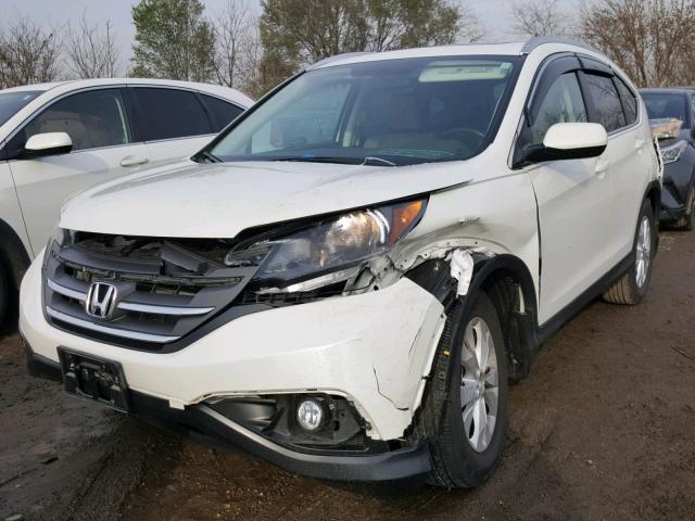 5J6RM4H79EL053008 - 2014 HONDA CR-V EXL WHITE photo 2