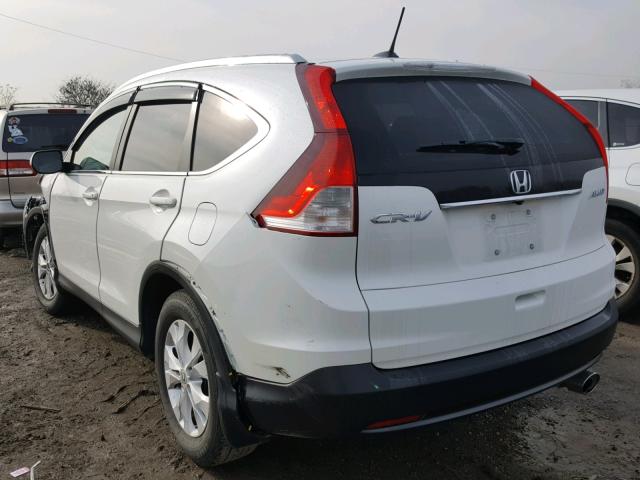 5J6RM4H79EL053008 - 2014 HONDA CR-V EXL WHITE photo 3