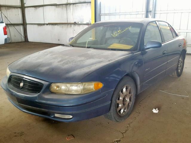 2G4WF5218X1516239 - 1999 BUICK REGAL GS BLUE photo 2