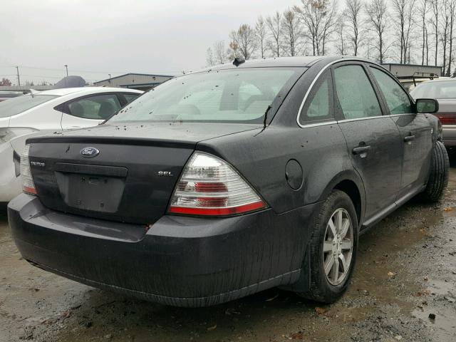 1FAHP24W88G156269 - 2008 FORD TAURUS SEL GRAY photo 4