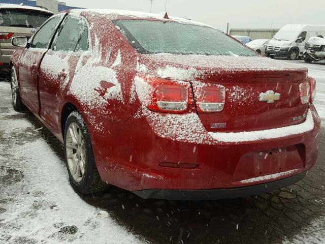 1G11D5RR6DF119528 - 2013 CHEVROLET MALIBU 1LT მუქწითელი ფოტო 3