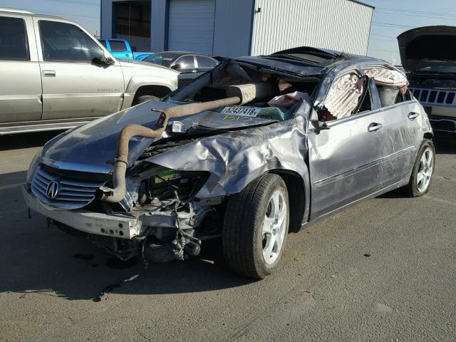 JH4KB16516C007492 - 2006 ACURA RL GRAY photo 2