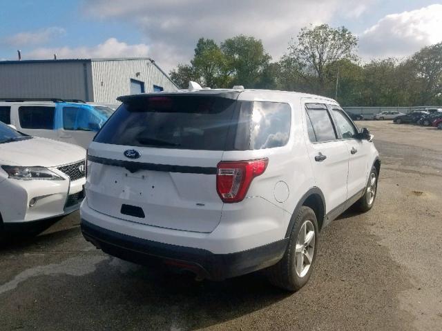 1FM5K8AR2HGD05932 - 2017 FORD EXPLORER P WHITE photo 4