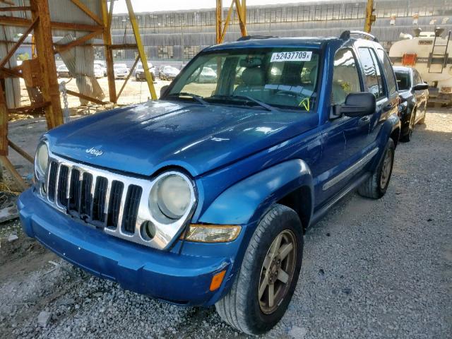 1J4GK58K15W513820 - 2005 JEEP LIBERTY LI BLUE photo 2