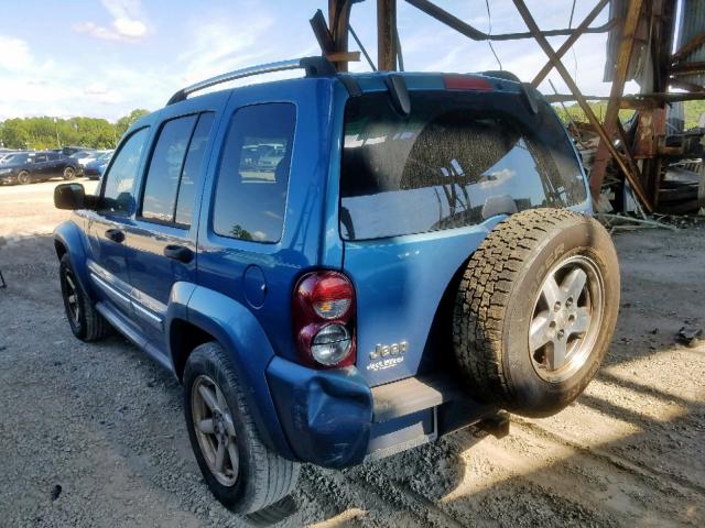 1J4GK58K15W513820 - 2005 JEEP LIBERTY LI BLUE photo 3