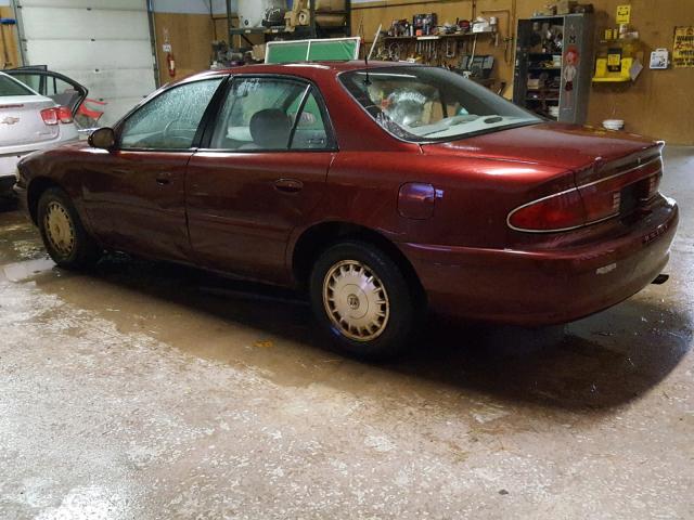 2G4WY55J821223231 - 2002 BUICK CENTURY LI RED photo 3