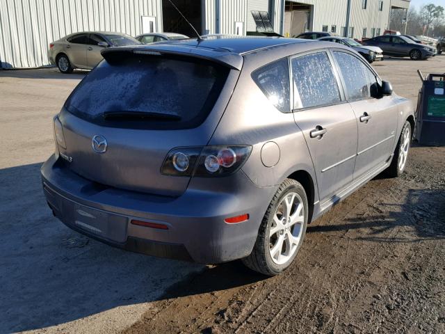 JM1BK343081812915 - 2008 MAZDA 3 HATCHBAC SILVER photo 4