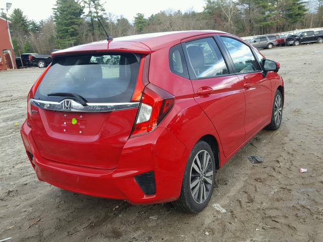 3HGGK5G82FM719369 - 2015 HONDA FIT EX RED photo 4