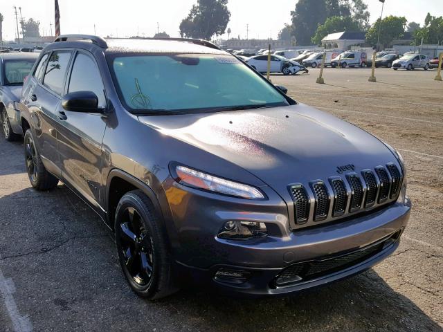 1C4PJLAB4HW508770 - 2017 JEEP CHEROKEE S CHARCOAL photo 1