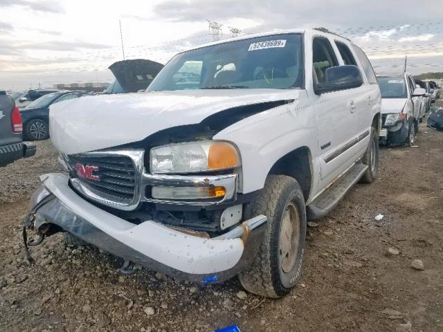 1GKEK13Z72J258730 - 2002 GMC YUKON WHITE photo 2