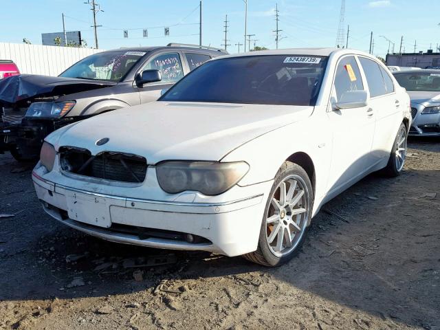 WBAGN63424DS46416 - 2004 BMW 745 LI WHITE photo 2